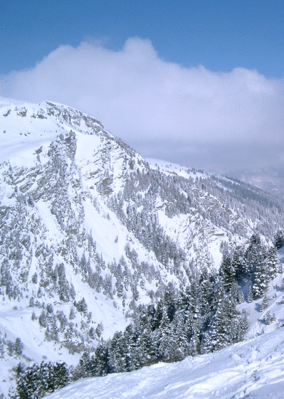 Montagne enneigee